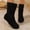 Black, variant on Wensltd Ankle Boots for Women Wide Width Round Toe Fashion Casual Low Calf Flat Short Boots Black