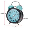 thumbnail image 2 of Double Bell Metal Alarm Clock, Mechanical Alarm Clock, For Living Room Office School Bedrooms, 2 of 8