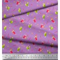 thumbnail image 2 of Soimoi Modal Satin Fabric Straw & Juice Beverages Print Sewing Fabric Yard 42 Inch Wide, 2 of 3