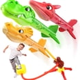 thumbnail image 1 of JUNWELLCA Rocket Launcher Toys for Kids 4-12 Years - Dinosaur Rocket Blasters with 3 Launching Rockets  Outdoor Fun  Educational STEM Toy  Dinosaur-Themed Rocket Set, 1 of 7