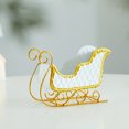 thumbnail image 4 of Fridja Christmas Home Decor Christmas Sleigh Metal Decorations Small Candy Storage Gifts Desktop Center Mantelpiece Fireplace, 4 of 6
