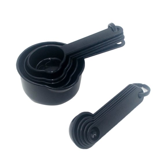 10pcs Measuring Cups Spoons Set Dry Liquid Ingredients Measurement Cooking Baking Plastic Measure Tablespoons Kit
