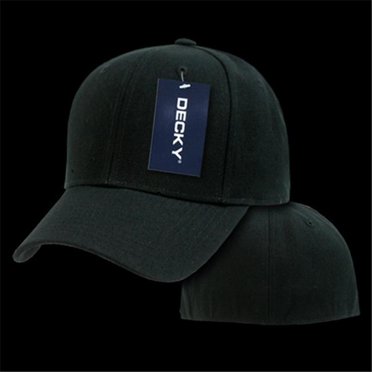 Decky 402-PL-BLK-26 Casquette Ajustée - Noir - Taille - 7,38