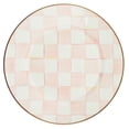 thumbnail image 1 of MACKENZIE-CHILDS Enamel Dinner Plate, Decorative Dinnerware Plate, 10 Inches, Set of 1, Pink-and-White Rosy Check, 1 of 6