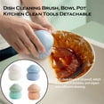 thumbnail image 1 of Kitchen Cleaning Brush Bowl Dish Scrubber Nylon Wire Refillable Removable Nylon Ball Dining Removable Kitchenware Wash Clean Tools Accessories Pink, 1 of 9