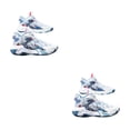thumbnail image 2 of QualitChoice Chaussures de Basketball pour Homme Respirantes à Amorti Espadrilles Couple Professionnelles Extérieur Résistantes à l'Usure Sport Gym Course Blanc Bleu 41 2 Pcs, 2 of 6