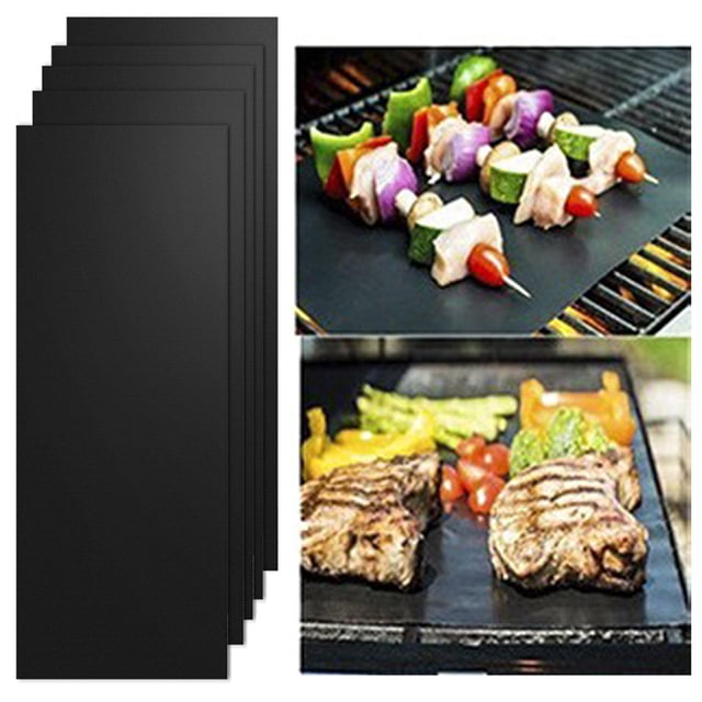 YAOMOBB Pan Liner High Temperature Resistant Barbecue Mats Non stick Odorless Cuttable with Stripe Cutter BBQ Safe