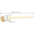 thumbnail image 2 of 2 Pcs 3 Inch 75mm Long Wood Handle Metal Ferrule Bent Paint Brush Radiator Brush Beige, 2 of 4