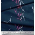 thumbnail image 3 of Soimoi Poly Georgette Fabric Leaves & Wild Flower Print Fabric by the Yard 42 Inch Wide, 3 of 3