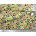 thumbnail image 3 of Soimoi Polyester Crepe Fabric Donuts Food Print Fabric by Yard 42 Inch Wide, 3 of 5
