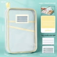 thumbnail image 1 of Vaidha L-shaped Subject Classification Bag Mesh File Bag Thickened Subject Bag Exam Paper Book Storage Bag, 1 of 4