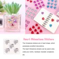 thumbnail image 3 of Heart Rhinestone Stickers Acrylic Crystal Gems Multipurpose Decorative Jewelry Accessories Handheld Clothes Scrapbooking DIY Crafts Necklace White, 3 of 6
