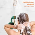 thumbnail image 4 of Support de Pomme de Douche Mural pour Salle de Bain, Sans Perçage, Autocollant, Support Flexible en Plastique Autocollant, Anti-Humidité, pour Pulvérisateur, avec Cintre, Gris, 4 of 8