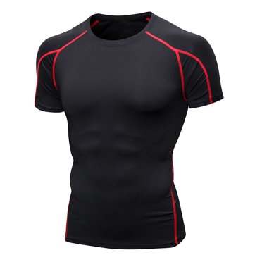 RKSTN T-Shirts d'Entraînement pour Hommes T-Shirt Musculaire T-Shirt Plissé à Manches Raglan T-Shirt de Musculation de Gym T-Shirt à Manches Courtes T-Shirt Mode à Col Rond T-shirts de Sport
