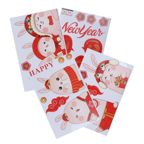 GUOOL Chinese New Year Window Cling Sticker Decor Ornaments 2023 for Frirends Family 125cmx54cm