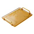 thumbnail image 2 of veasfak Serving Tray with Handle Storage Organizer Coffee Table Tea Tray Vanity Tray amber medium, 2 of 9
