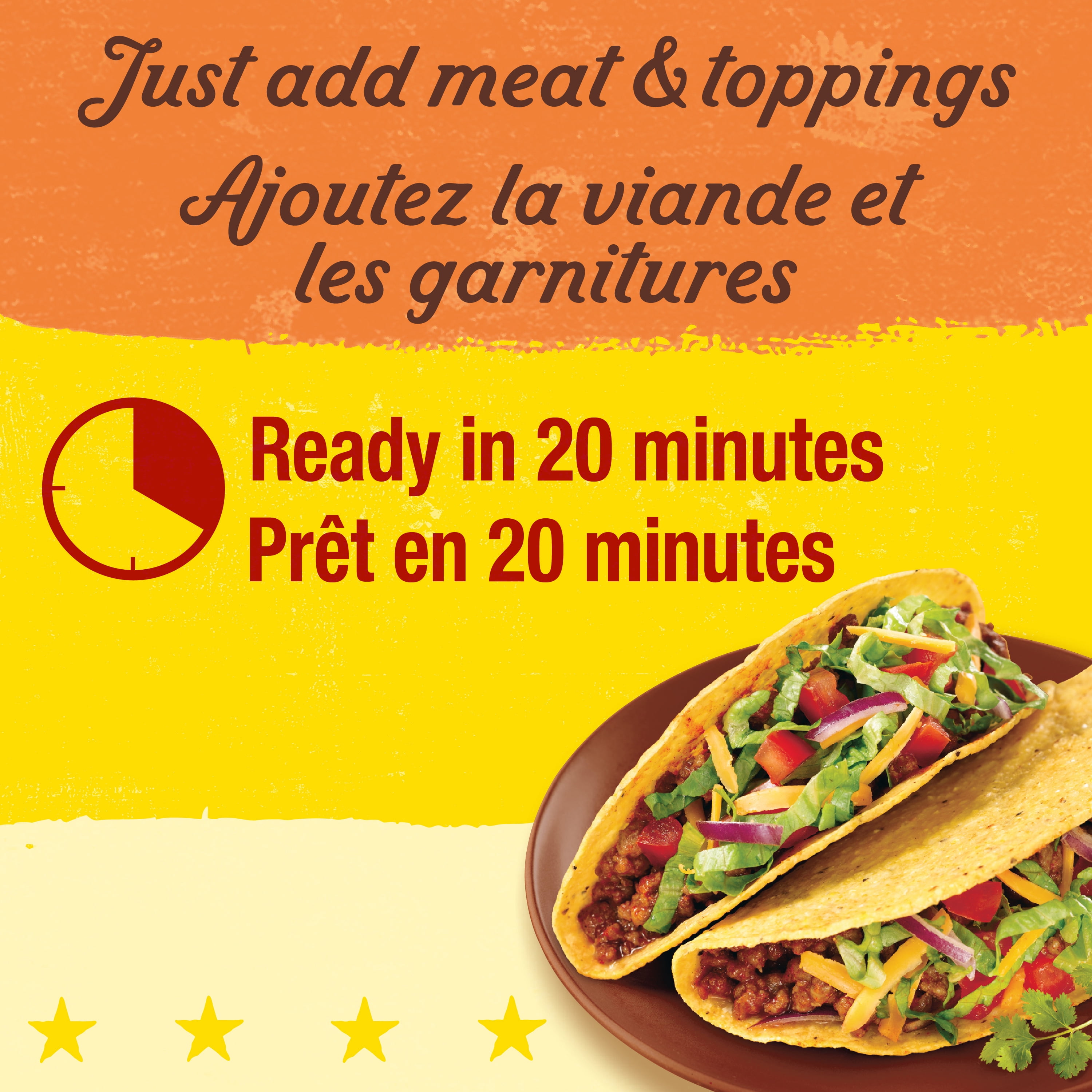 Ensemble à tacos rigides d'Old El Paso