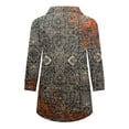 thumbnail image 4 of RKSTN Chemisiers Décontractés Boho à Imprimé Floral pour Femmes, Col en V, Manches Longues, Automne, Hauts à Imprimé Floral, Blouses Amples, Chemises, 4 of 6