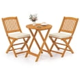 thumbnail image 2 of Costway Ensemble Bistro de Patio 3 Pcs avec Table à Café Sièges Coussinés Rembourrés pour l'Extérieur, 2 of 10