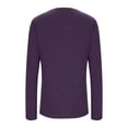 thumbnail image 4 of Yuyuzo Chandails à Manches Longues pour Femmes, Couche de Base Thermique Légère, T-Shirts à Col Rond, Hauts Chauds et Confortables avec Chaussettes, 4 of 7