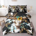 thumbnail image 1 of Erosebridal Rustic Skeleton Bed in a Bag Full size, Western Animal Bed Set, Leopard Print Decor, Reversible 7pcs, 1 of 1