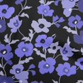 thumbnail image 1 of oneOone Jersey en Viscose Bleu Moyen Tissu Floral Matière de Robe Tissu Imprimé Tissu au Mètre 60 Pouces de Large, 1 of 4
