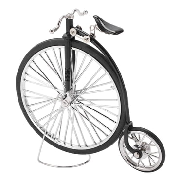 Jouets de Vélo de Pont, Modèle de Bicyclette à Grandes Petites Roues Noir Bricolage Intéressant 6.5x7.1 Po pour Bibliothèques pour Cadeaux d'Anniversaire