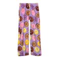 thumbnail image 1 of Up Past 8 Girls' Pajama Pants Fuzzy Plush Sleepwear Fun Pants, 1 of 3