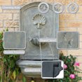 thumbnail image 2 of Sunnydaze 27"H Electric Polystone Seaside Outdoor Wall-Mount Water Fountain, Limestone Finish, 2 of 8