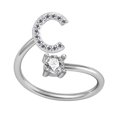 thumbnail image 1 of PVCS Bague Mode Exquise 26 Style Alphabet Anglais Lettre Bague en Cuivre, 1 of 1