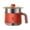 Gris Rouge, variante sur Siruishop Fondue Chinoise Électrique avec Cuiseur Vapeur pour Ramen 300W/600W Poêle Électrique 1.8L Mini Fondue Chinoise Portable pour Riz Frit, Soupe, Steak Gris Vert