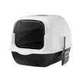 thumbnail image 1 of Cat Litter Box with Hood and Lid, Large Cat Litter Box, Pet Supplies, Cat Litter Black 35x50x35cm, 1 of 9