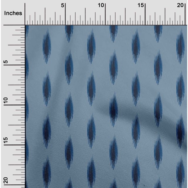 oneOone Polyester Lycra Fabric Abstract Ikat Printed Craft Fabric BTY 56 Inch Wide
