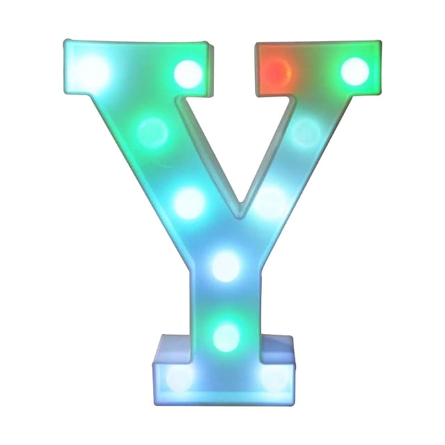 LiveSatisfy Clearance Colorful Light Up Letters, LED Letter Lights Marquee Letter Signs Battery Powered, Letter Lamp with Remote for Birthday Party Wedding Home Bar Christmas Decorations