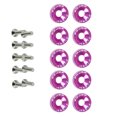 thumbnail image 2 of Youkk Ensemble de 10 Rondelles de Vis de Voiture, Boulons Décoratifs, Kit de Rondelles pour Pièces de Rechange Automobile, Violet, 2 of 8