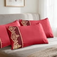 thumbnail image 3 of Solid Color Lace Embroidered Pillowcase Pair Soft Skin-Friendly Home Bedding Cover, 3 of 6