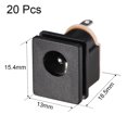 thumbnail image 2 of Unique Bargains DC-015 5.5mmx2.1mm DC Power Jack Socket 3 Pin Female Panel Mount Connector 20pcs, 2 of 4