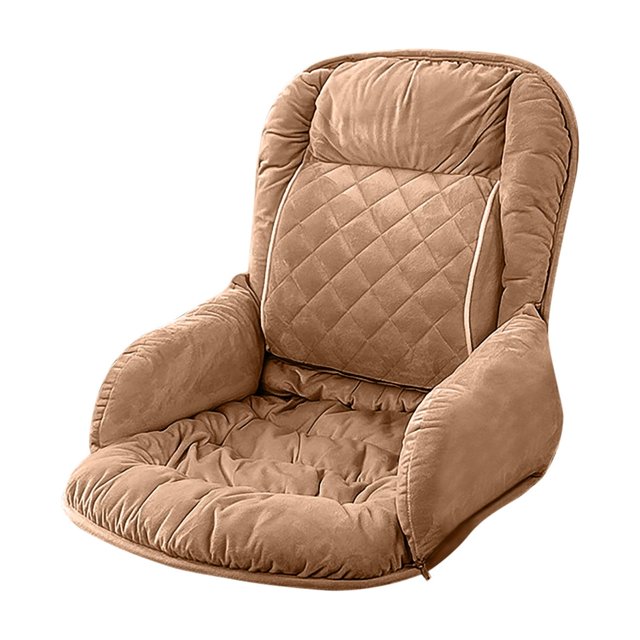 B Heated Lumbar Support Cushion With Fast Warm Up, Adjustable Heating Pad, Machine Washable Cover For Office Chair, Car Seat, Wheelchair And Home Use, Relieves Back Pain