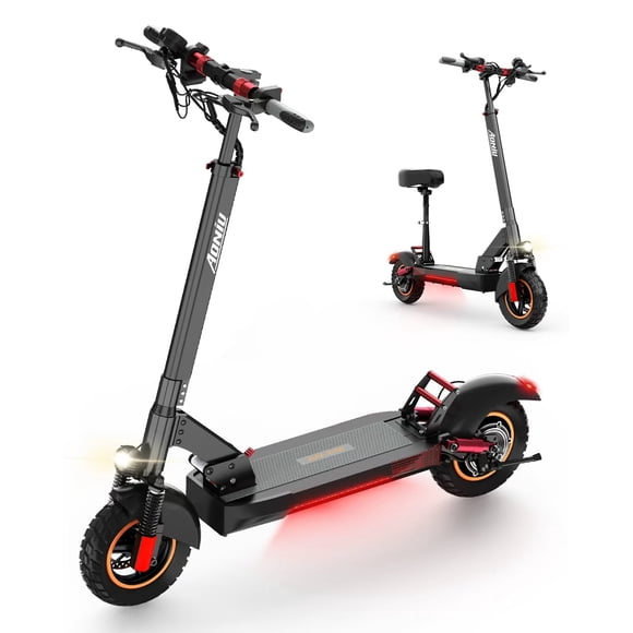 AONIU Trottinette Électrique M4 pour Adultes Trottinette Électrique avec Siège Trottinette Tout-Terrain E 40-45 km/h Rapide Longue Autonomie 60 km 300 Lb+ Trottinettes Électriques Robustes Tout-Terrain Pliables pour Ados Déplacements