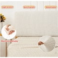 thumbnail image 3 of Stretch Bed Headboard Cover,Bubble Cotton Ssoft Fluffy Upholstered Head Board Cover Removable Universal Headboard Slipcover Dustproof Protector Cover for Bedroom Décor, 3 of 8