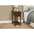 thumbnail image 3 of Monarch Specialties Accent Table, End, Side Table, Nightstand, Bedroom, Narrow, Storage Drawer, Brown Veneer, Transitional, 3 of 4