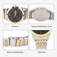 thumbnail image 3 of Montre pour Homme à Quartz, Double Date Élégante Classique à Quartz en Acier Inoxydable, Montre Habillée Commerciale, 3 of 8