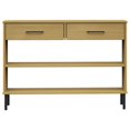thumbnail image 2 of vidaXL Armoire Console avec Pieds en Métal Brun Bois Massif Pin OSLO, 2 of 5