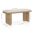 thumbnail image 4 of Bouclair Banc en Tissu et Bois pour Flocons d'Avoine, 4 of 4
