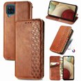 thumbnail image 1 of Case for Samsung Galaxy A12 Flip Cover Wallet Flip Cover Magnetic Protective - Marron, 1 of 5