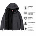 thumbnail image 2 of Manteau softshell Reebok pour hommes, tailles S à XXL, 2 of 6