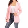 thumbnail image 3 of Womens Open Front Blazer Long Sleeve Solid Slim Fit Work Office Cardigan Jacket S-XXL, 3 of 15
