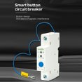 thumbnail image 3 of Wi-Fi Intelligent Circuit Breaker 1P Interrupteur de Rail DIN Contrôle par Application Ewelink Compatible avec Alexa et, 3 of 8