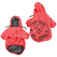 thumbnail image 1 of SUSSEXHOME Pets Dog Raincoat with Hood - Full Coverage Dog Rain Jacket with Fleece Lining - Machine Washable Waterproof Raincoat for Dogs - Red, 1 of 8