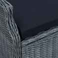 thumbnail image 5 of vidaXL 5 Piece Garden Dining Set Dark Grey Poly Rattan, 5 of 5